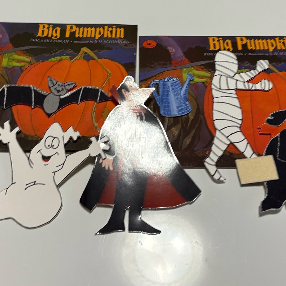 Big pumpkin books with felt pieces